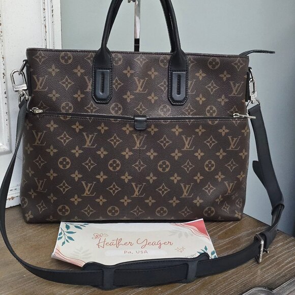 7 Days a Week Louis Vuitton Macassar Business Bag - Picture 1 of 16